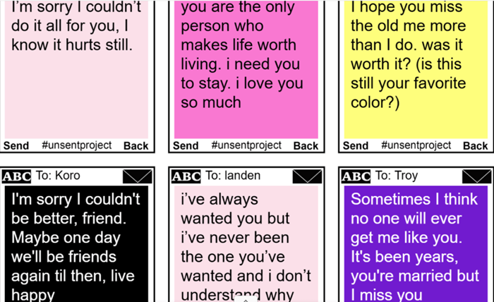 the unsent message project