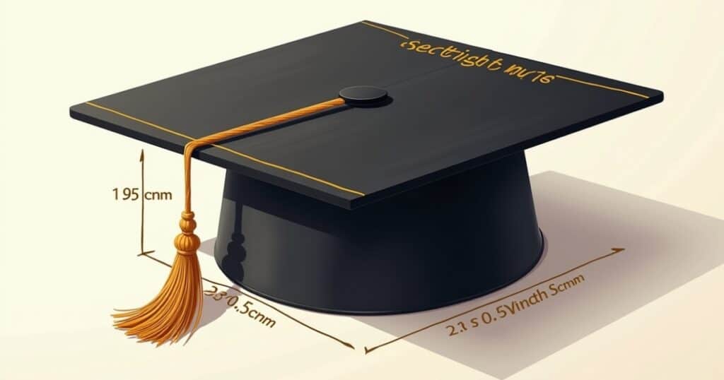 Graduation Cap Dimensions