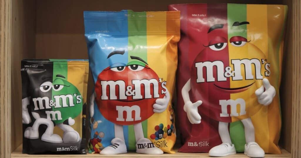m&m bag sizes