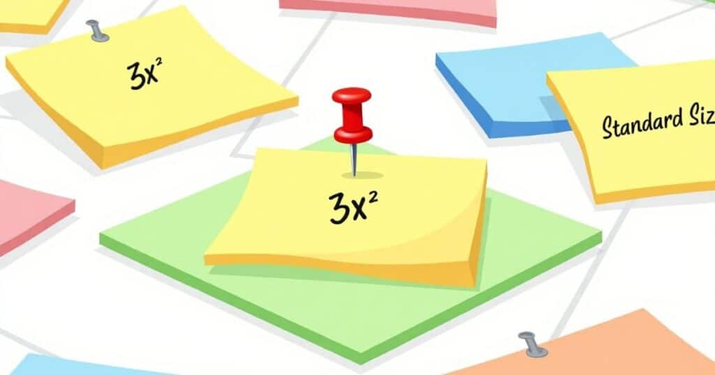 Sticky Note Dimensions