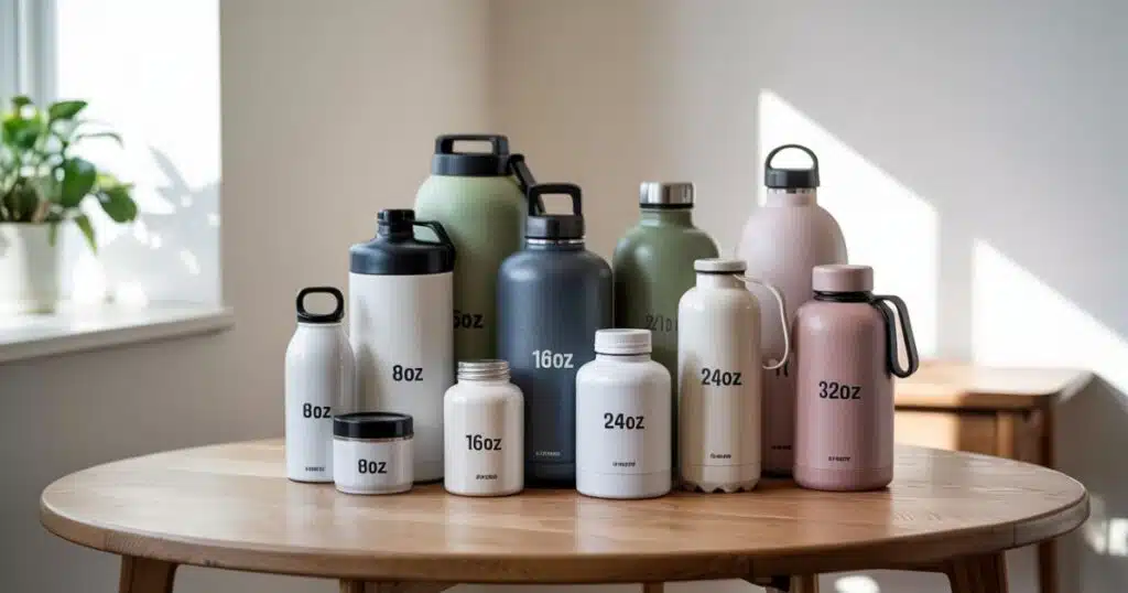 Water Bottle Sizes