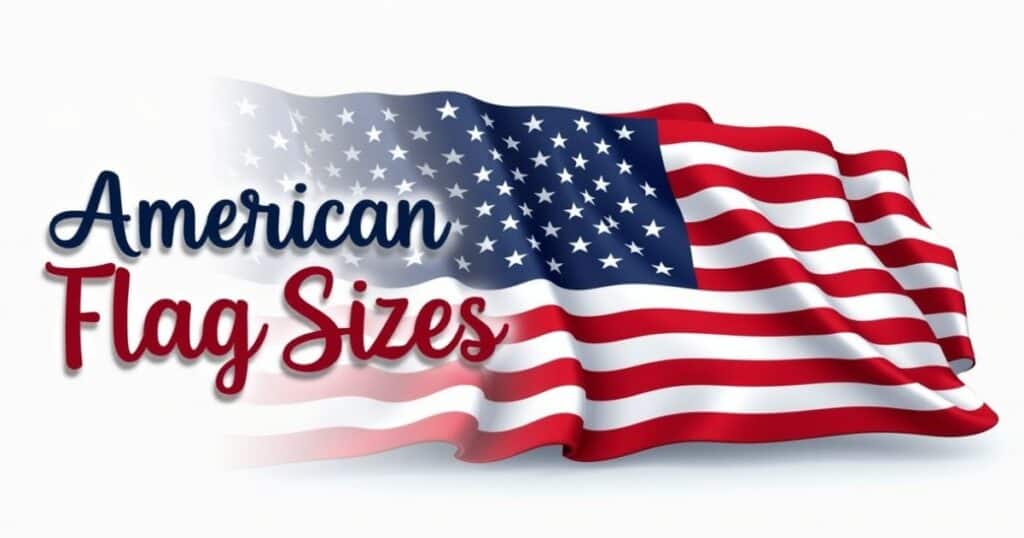 american flag size