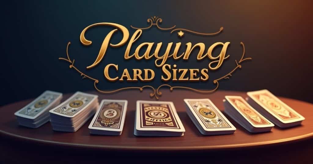 playing card size