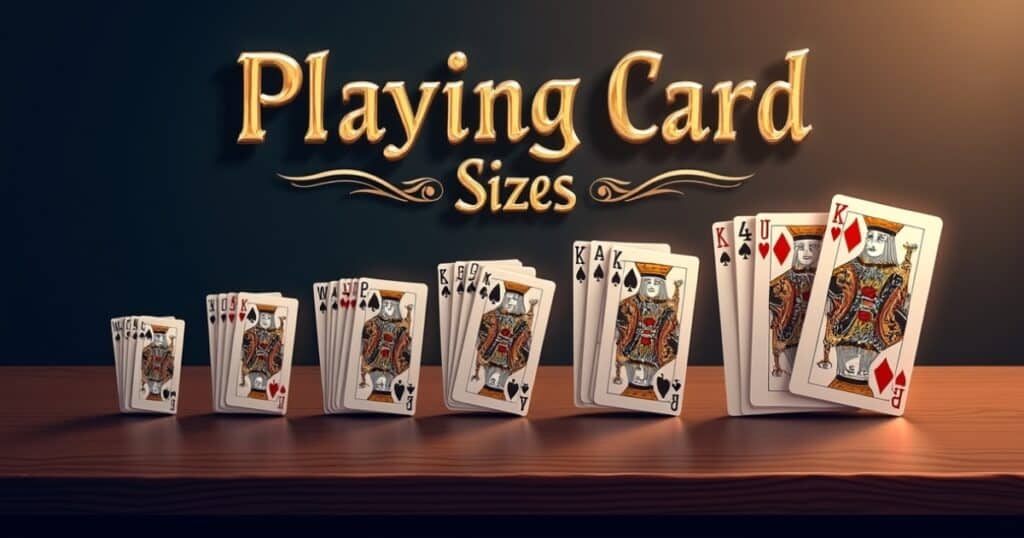playing card size
