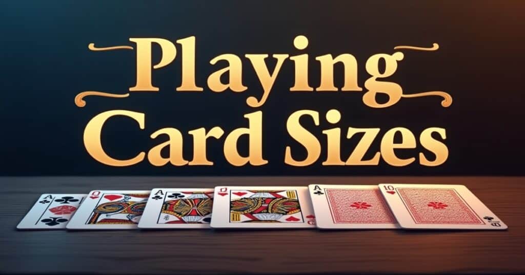playing card size